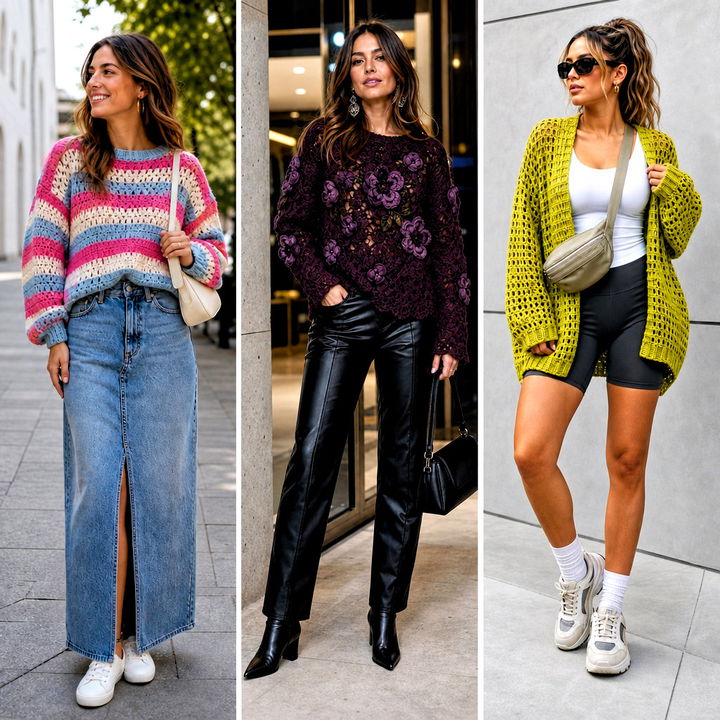 25 Boho Crochet Sweater Outfit Ideas for Cozy Free-Spirited Style