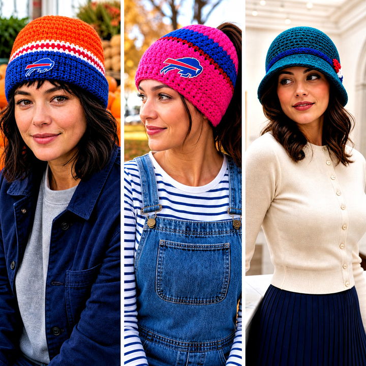 25 Buffalo Bills Crochet Hat Outfit Ideas for Stylish Game Days