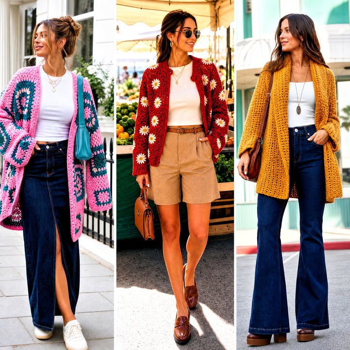25 Bulky Crochet Cardigan Outfit Ideas for Cozy Layered Looks