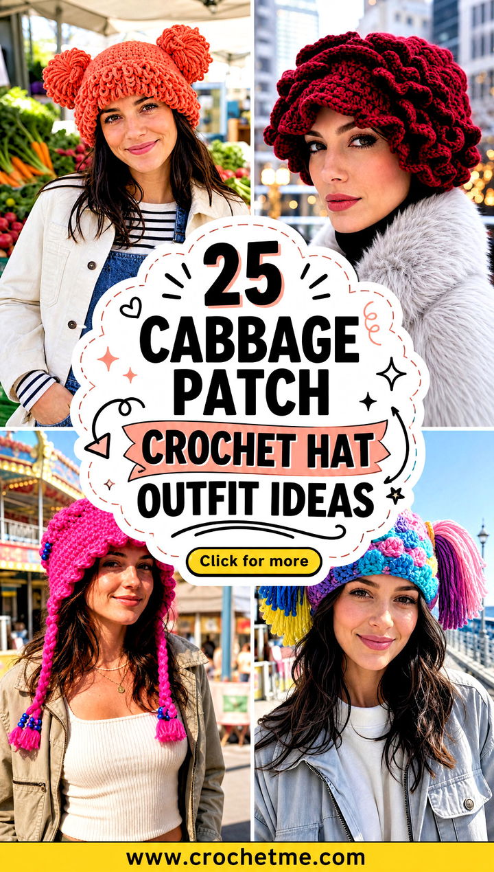 25 Cabbage Patch Crochet Hat outfit ideas - 25 Cabbage Patch Crochet Hat outfit ideas