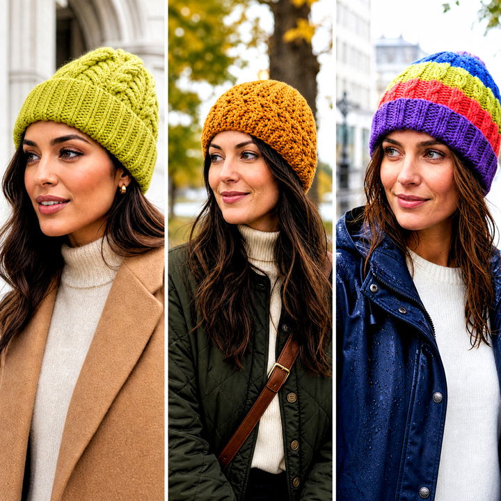 25 Cable Knit Crochet Hat Outfit Ideas for Timeless Winter Style