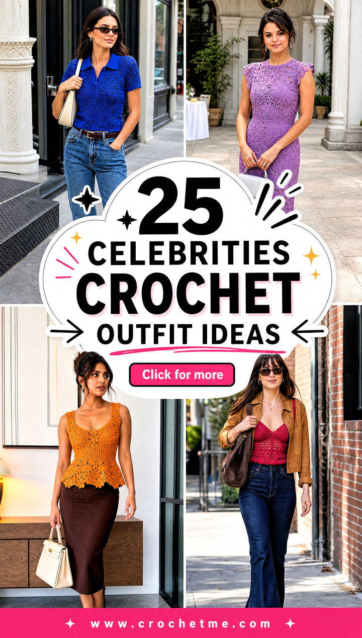 25 Celebrities Crochet Outfit ideas - 25 Celebrities Crochet Outfit ideas
