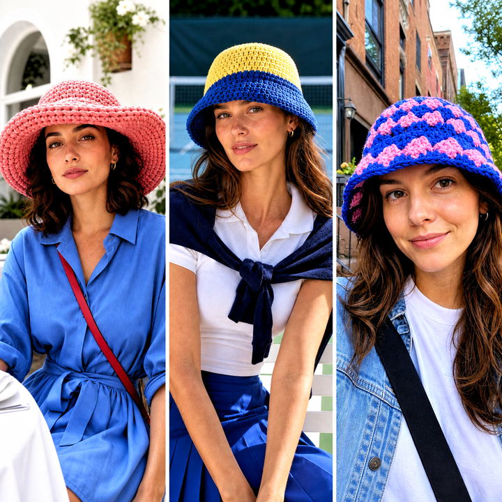 25 Chunky Crochet Bucket Hat Outfit Ideas for Sunny Days