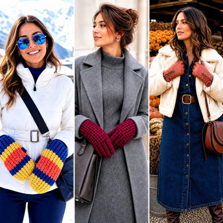 25 Chunky Crochet Gloves Outfit Ideas for Cozy Winter Days
