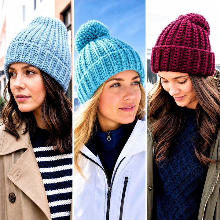 25 Chunky Ribbed Crochet Hat outfit ideas