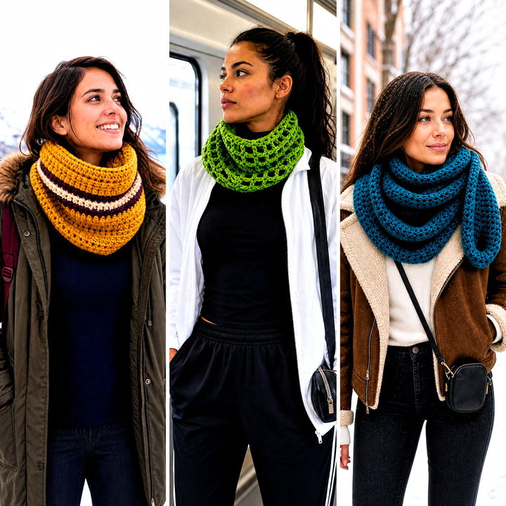 25 Chunky Yarn Crochet Cowl Outfit Ideas for Cozy Winter Days