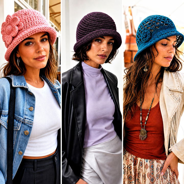 25 Cloche Crochet Hat Outfit Ideas for Vintage Winter Style