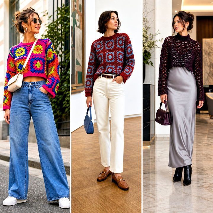 25 Colorful Crochet Sweater Ideas for Bright Cozy Style
