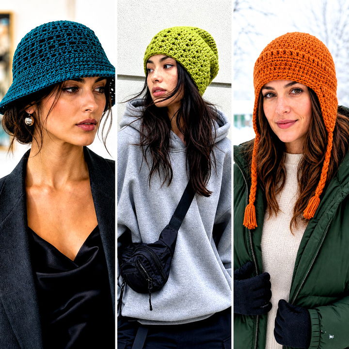 25 Cool Crochet Hat Outfit Ideas for Fun Everyday Style