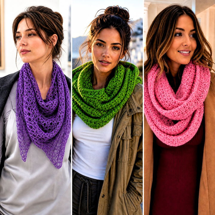 25 Cowl Neck Crochet Scarf Outfit Ideas for Chic Layering