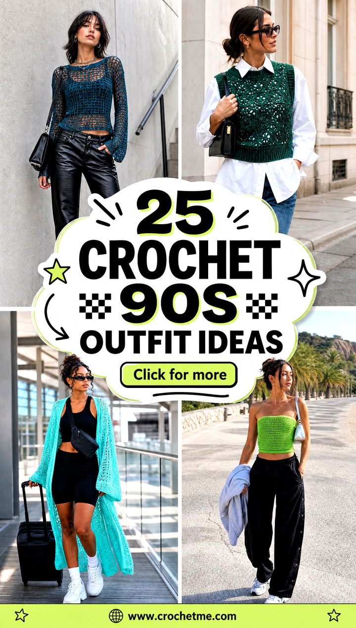 25 Crochet 90S Outfit ideas - 25 Crochet 90S Outfit ideas