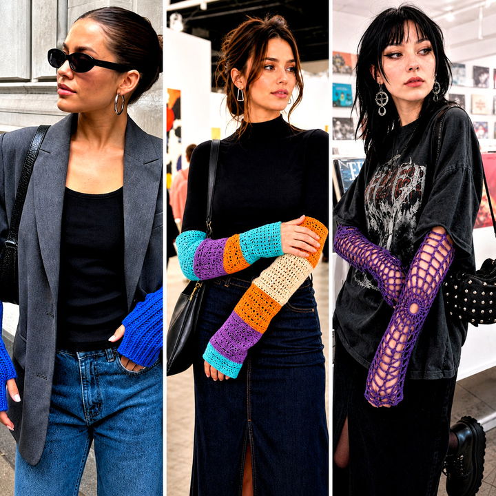 25 Crochet Arm Warmers Aesthetic Outfit Ideas for Y2K Style