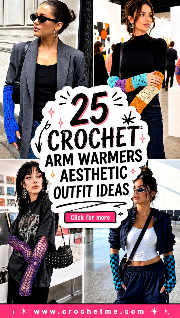25 Crochet Arm Warmers Aesthetic outfit ideas - 25 Crochet Arm Warmers Aesthetic outfit ideas