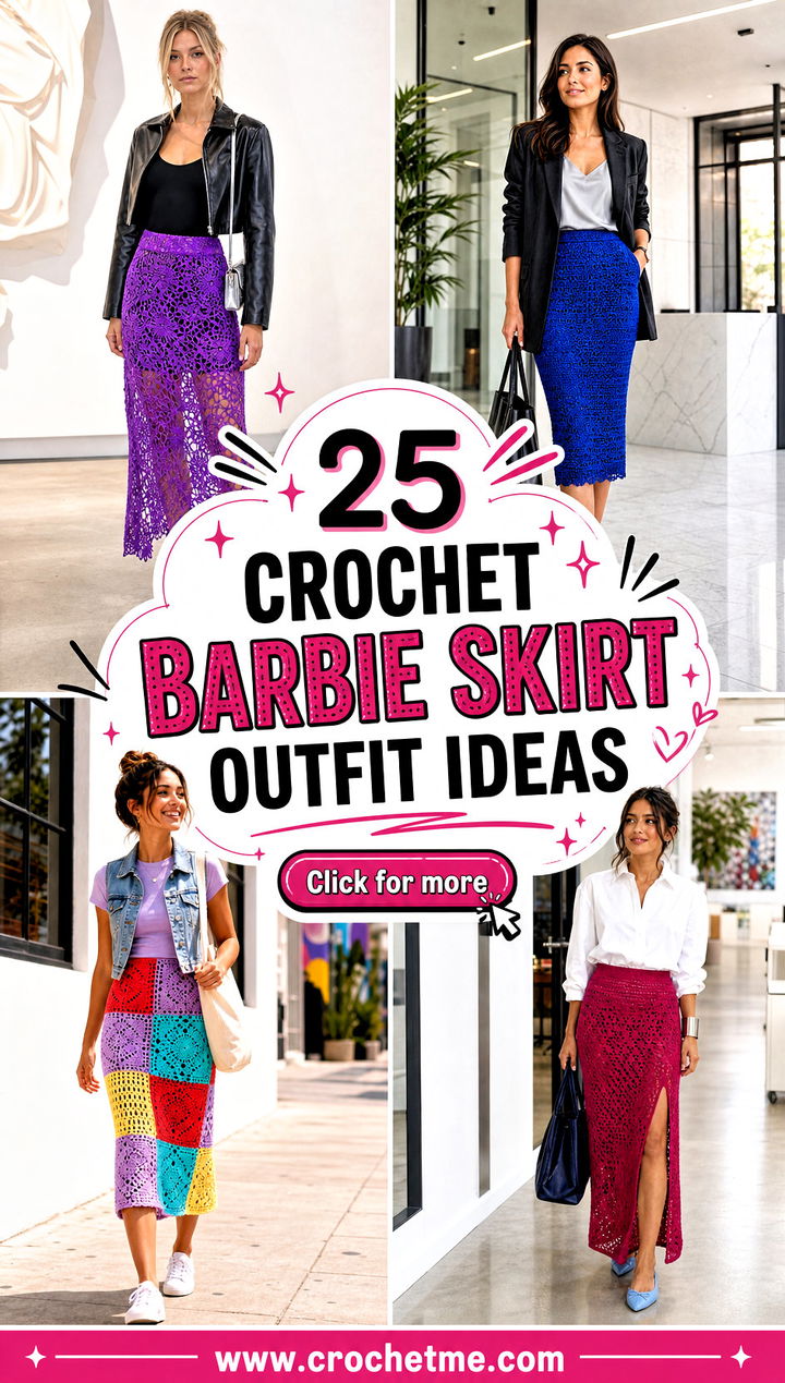 25 Crochet Barbie Skirt outfit ideas - 25 Crochet Barbie Skirt outfit ideas