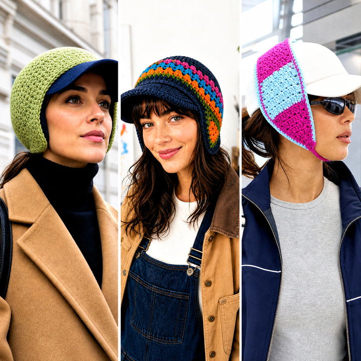25 Crochet Baseball Hat Ear Warmer Outfit Ideas for Cold Days