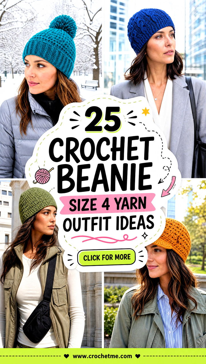 25 Crochet Beanie Size 4 Yarn outfit ideas - 25 Crochet Beanie Size 4 Yarn outfit ideas