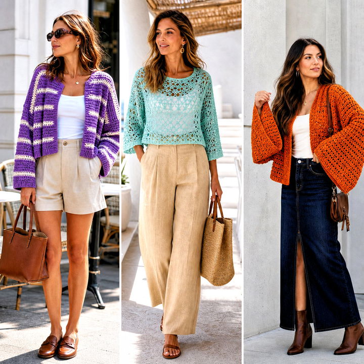 25 Crochet Boxy Sweater Outfit Ideas for Effortless Layering