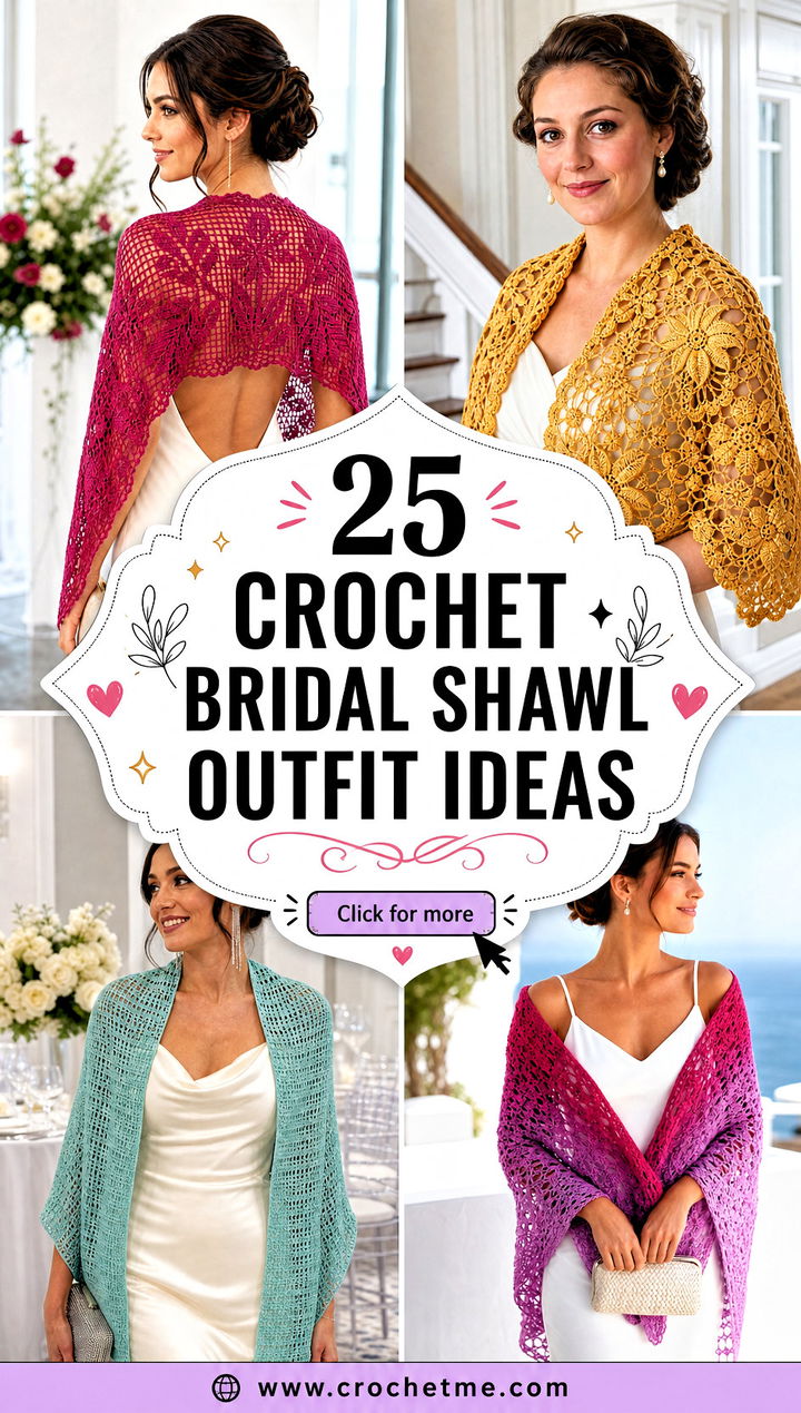 25 Crochet Bridal Shawl outfit ideas - 25 Crochet Bridal Shawl outfit ideas