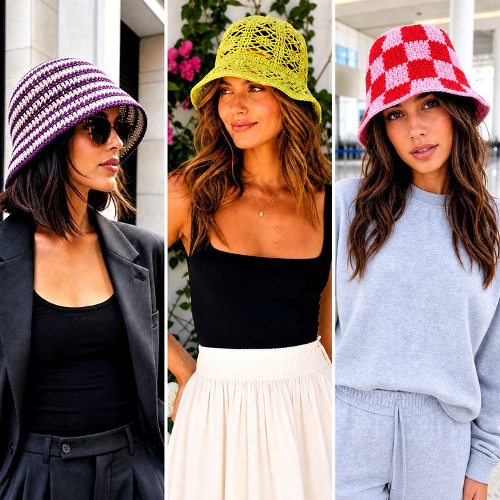 25 Crochet Bucket Hat for Women Outfit Ideas for Summer