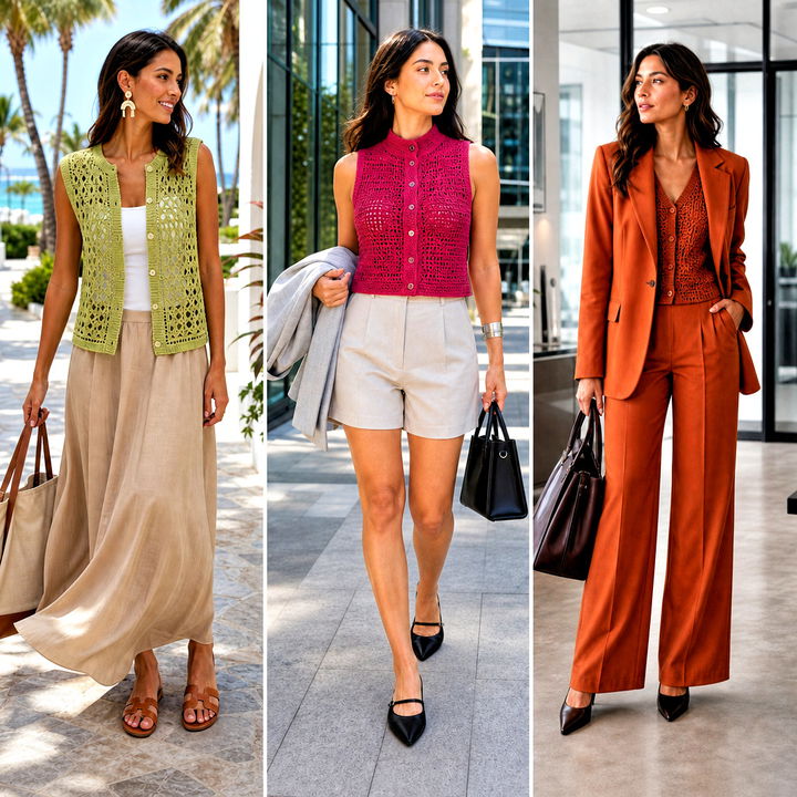 25 Crochet Button Up Vest Outfit Ideas for Modern Layering