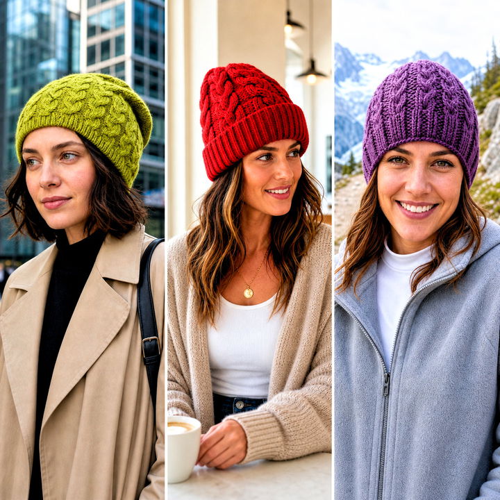 25 Crochet Cable Stitch Hat Outfit Ideas for Winter Style