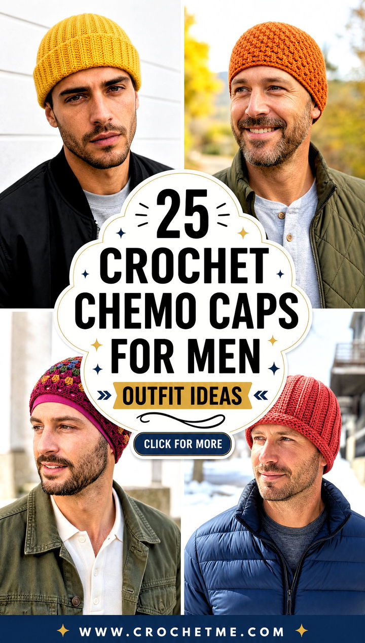 25 Crochet Chemo Caps For Men outfit ideas - 25 Crochet Chemo Caps For Men outfit ideas