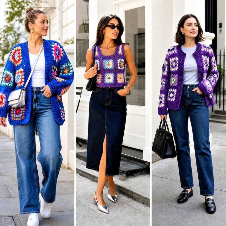 25 Crochet Clothes With Granny Squares Outfit Ideas to Try