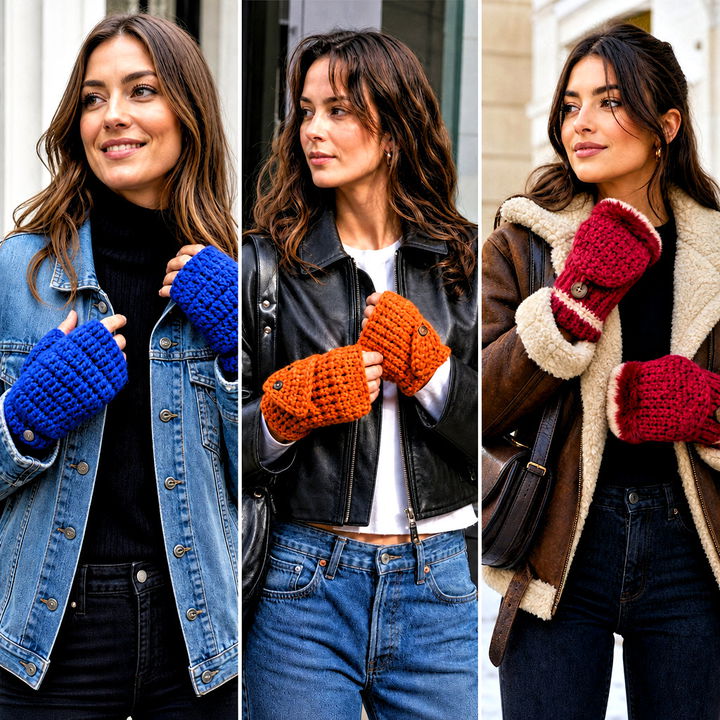 25 Crochet Convertible Mittens Outfit Ideas for Cozy Days
