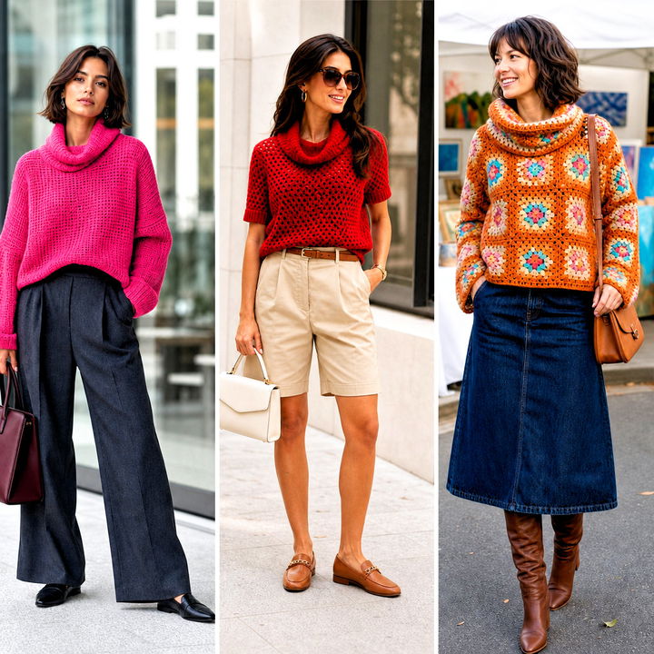 25 Crochet Cowl Neck Sweater Outfit Ideas for Cozy Chic Style