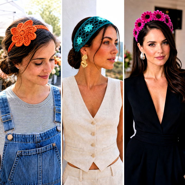25 Crochet Daisy Headband Outfit Ideas for Spring Style