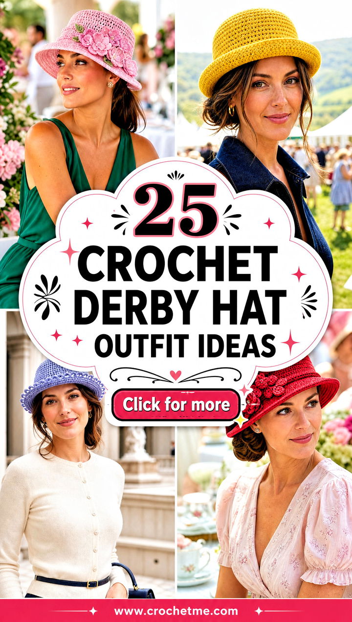 25 Crochet Derby Hat outfit ideas - 25 Crochet Derby Hat outfit ideas