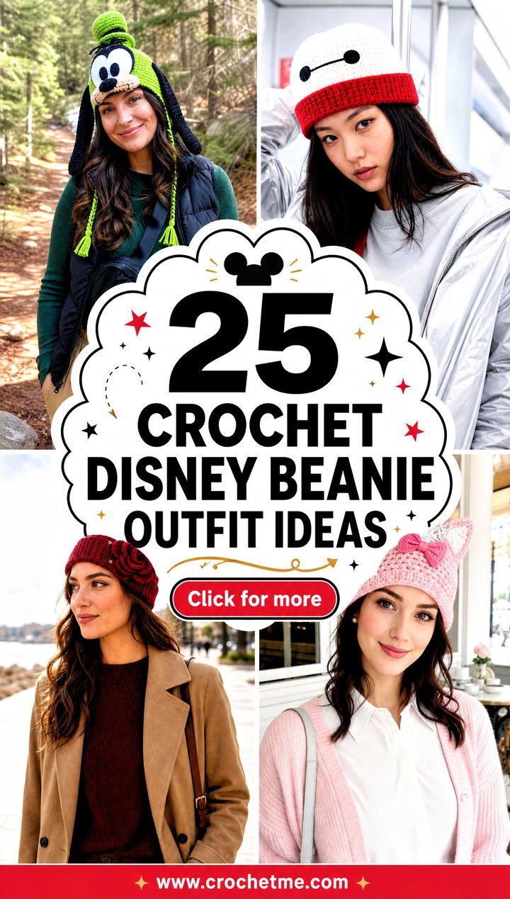 25 Crochet Disney Beanie outfit ideas - 25 Crochet Disney Beanie outfit ideas