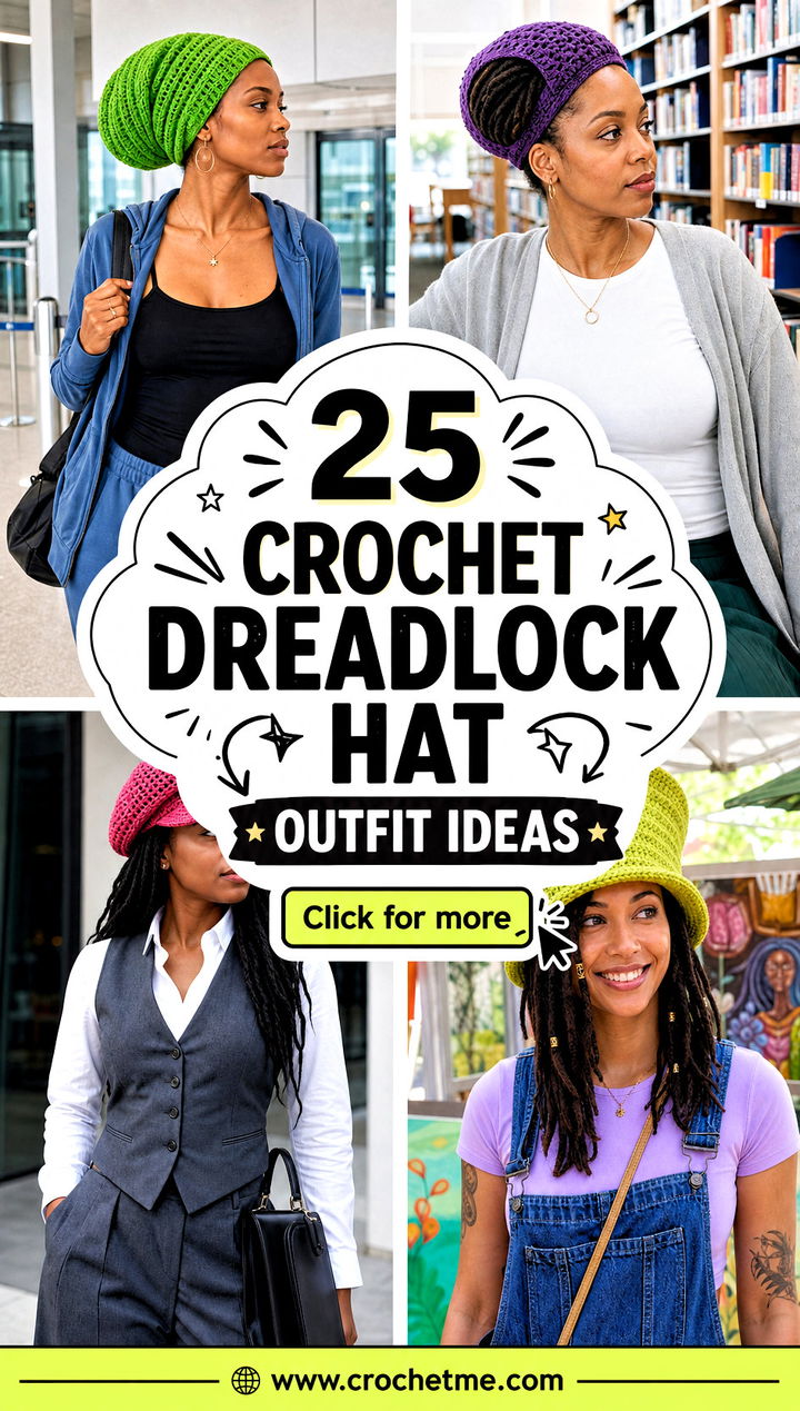 25 Crochet Dreadlock Hat outfit ideas - 25 Crochet Dreadlock Hat outfit ideas