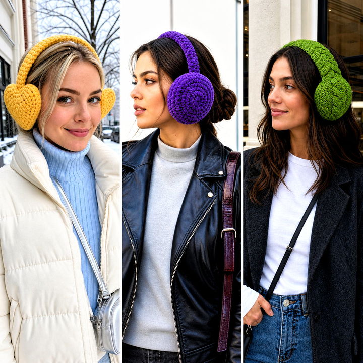 25 Crochet Earmuffs Headband outfit ideas