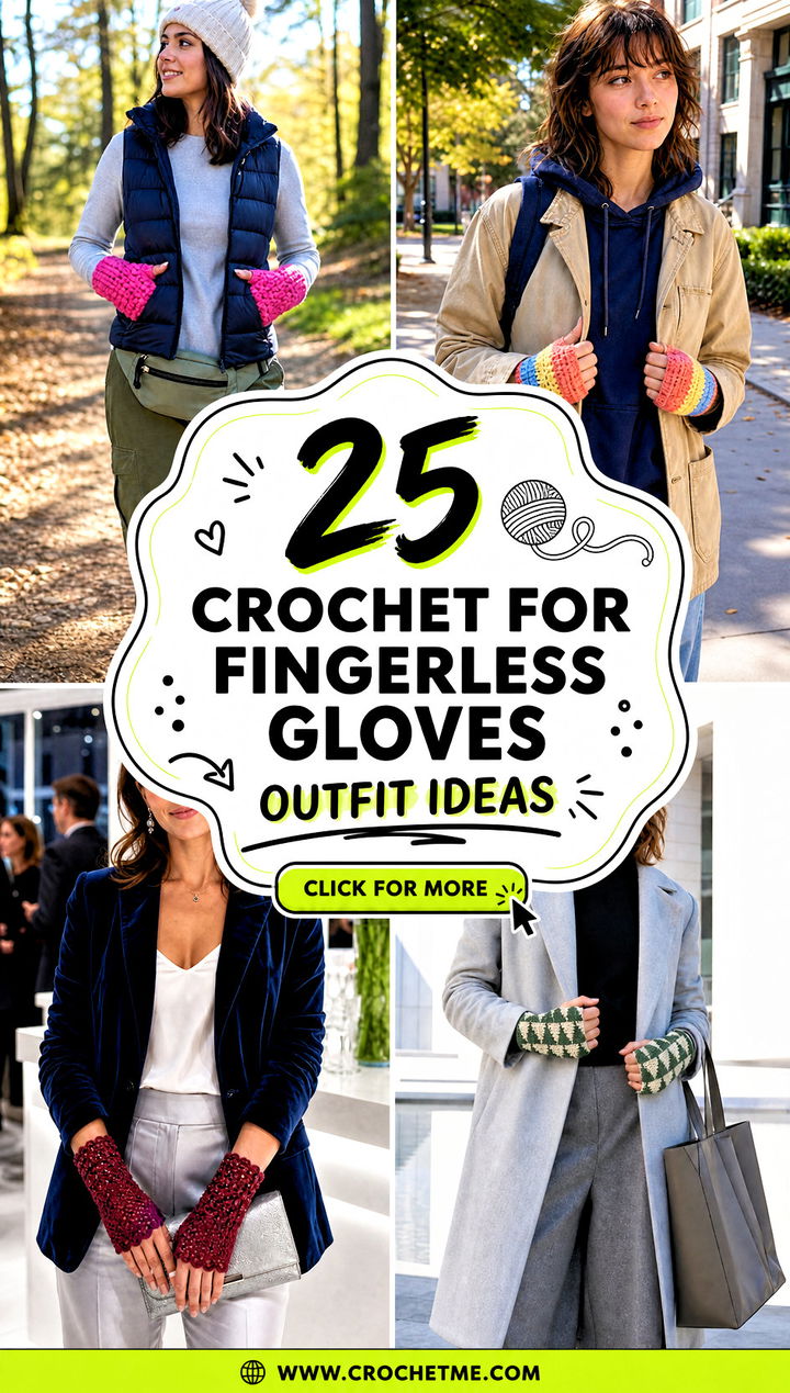 25 Crochet For Fingerless Gloves outfit ideas - 25 Crochet For Fingerless Gloves outfit ideas