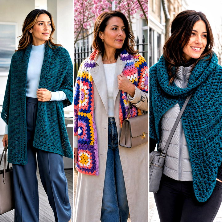 25 Crochet for Shawl Outfit Ideas for Elegant Layered Looks