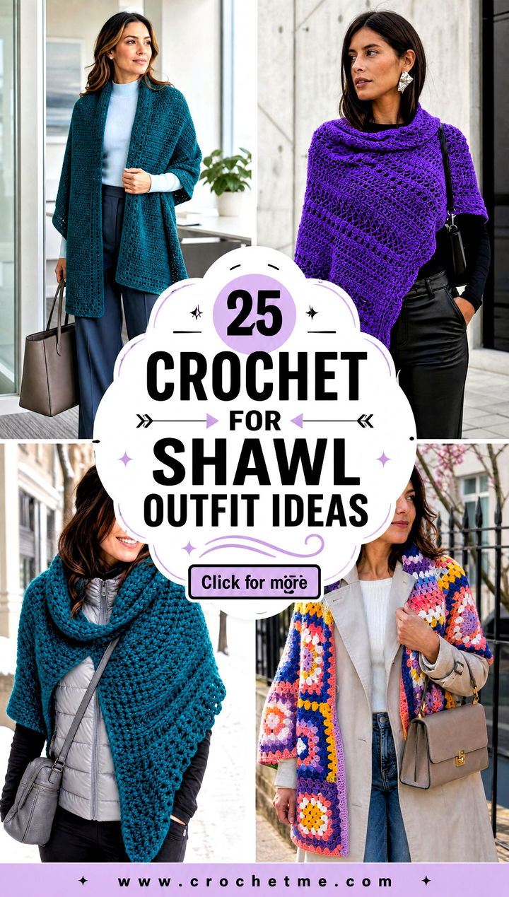 25 Crochet For Shawl outfit ideas - 25 Crochet For Shawl outfit ideas