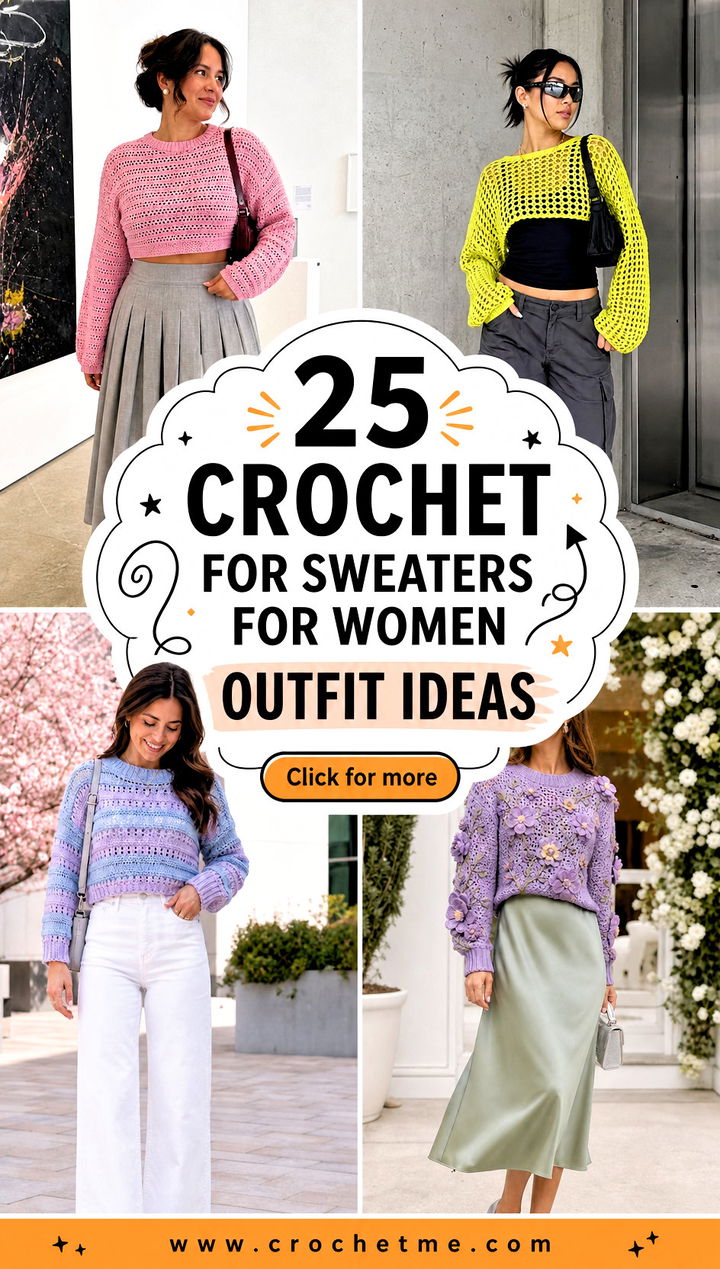 25 Crochet For Sweaters For Women outfit ideas - 25 Crochet For Sweaters For Women outfit ideas