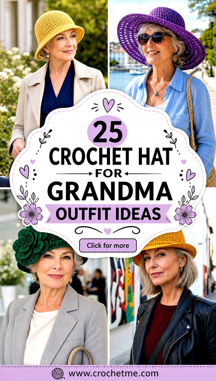 25 Crochet Hat For Grandma outfit ideas - 25 Crochet Hat For Grandma outfit ideas