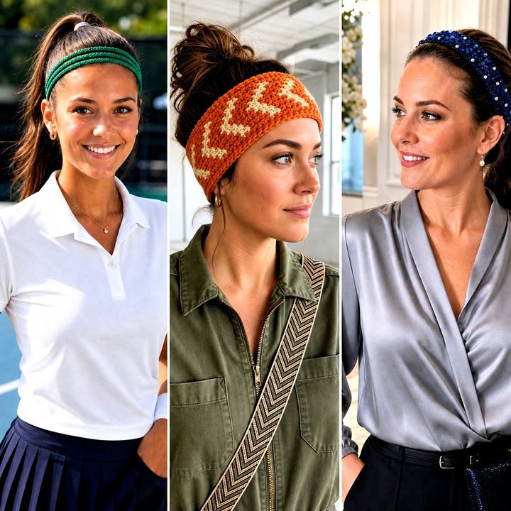 25 Crochet Headbands With Elastic Outfit Ideas for Summer