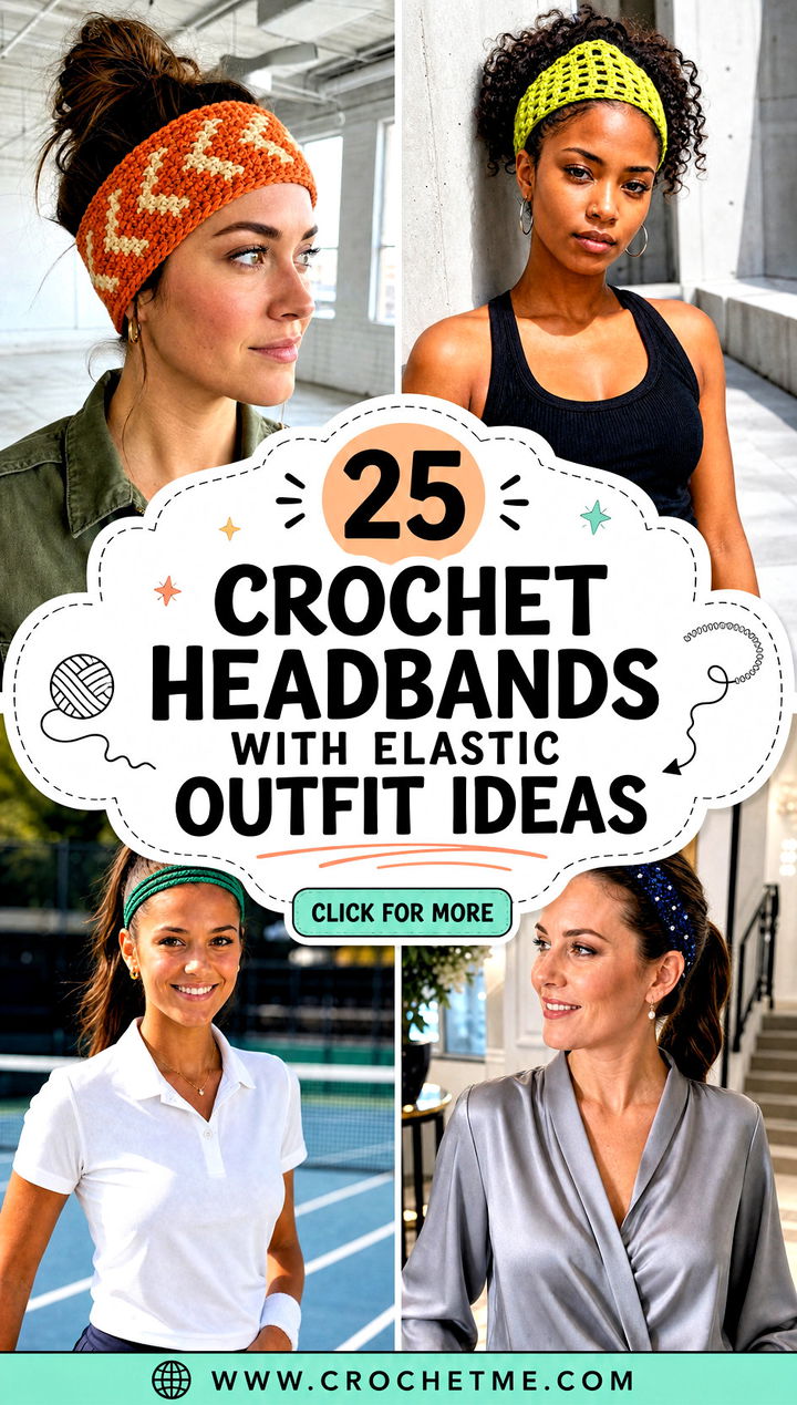 25 Crochet Headbands With Elastic outfit ideas - 25 Crochet Headbands With Elastic outfit ideas