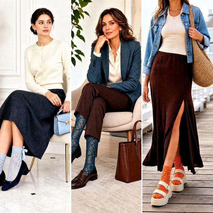 25 Crochet Lace Socks Outfit Ideas for Romantic Layering