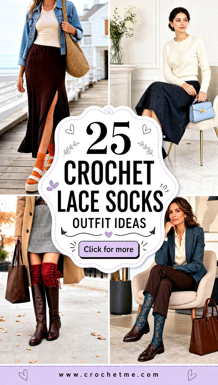 25 Crochet Lace Socks outfit ideas - 25 Crochet Lace Socks outfit ideas