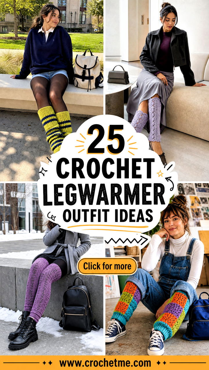 25 Crochet Legwarmer outfit ideas - 25 Crochet Legwarmer outfit ideas