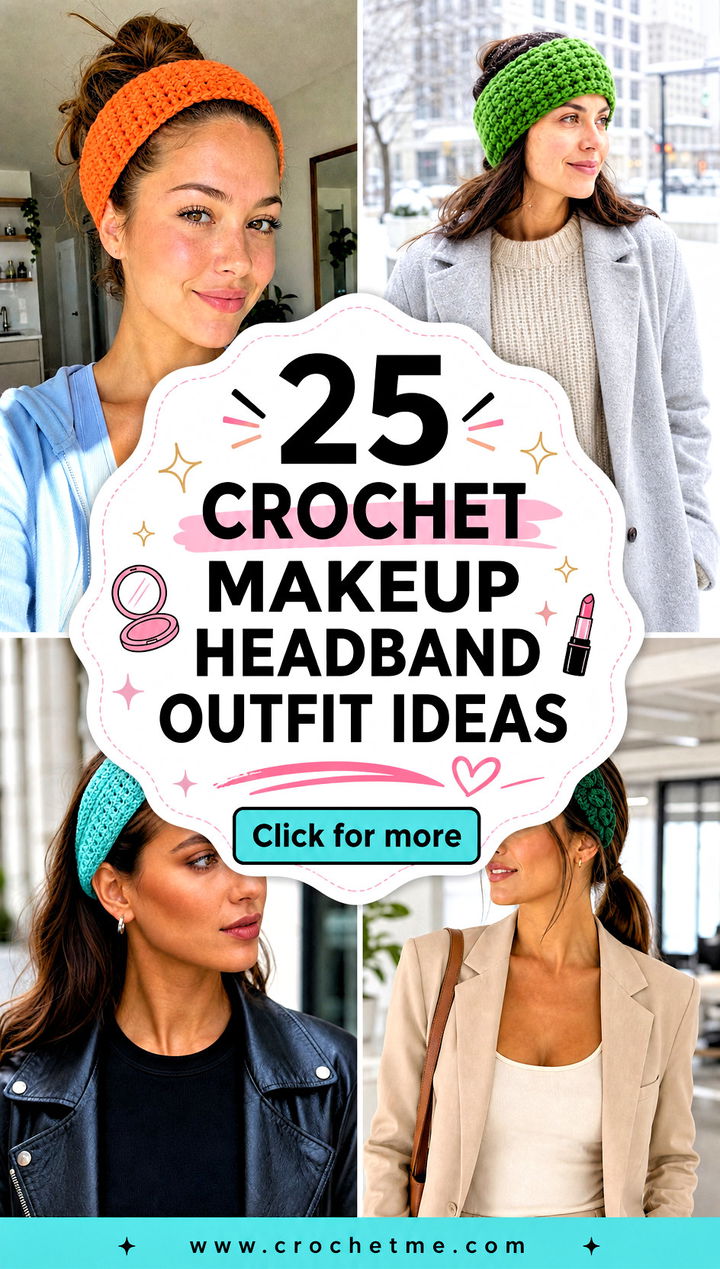 25 Crochet Makeup Headband outfit ideas - 25 Crochet Makeup Headband outfit ideas