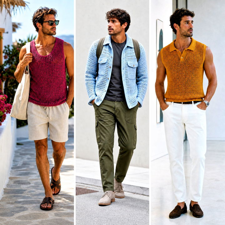 25 Crochet Men Clothing and Outfit Ideas for Modern Style