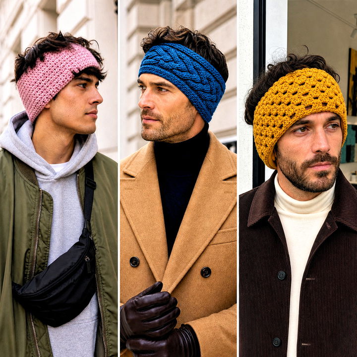25 Crochet Men’s Ear Warmer Outfit Ideas for Cozy Winter Days