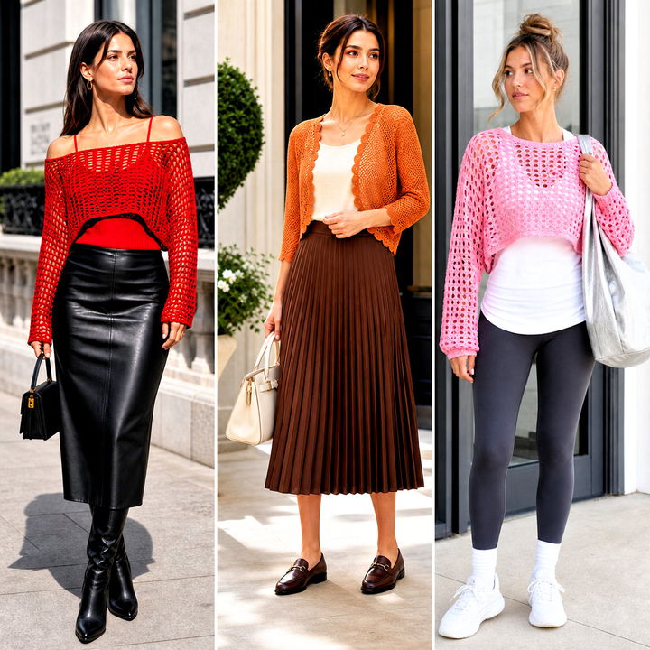 25 Crochet Mesh Bolero Outfit Ideas for Chic Layered Looks