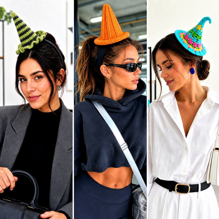 25 Crochet Mini Witch Hat Outfit Ideas for Spooky Season