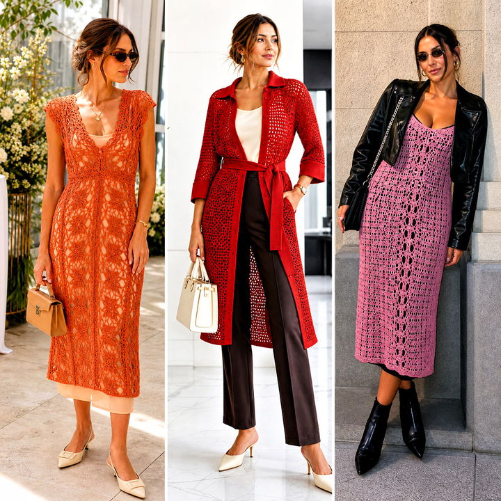 25 Crochet Overlay Dress Outfit Ideas for Standout Style
